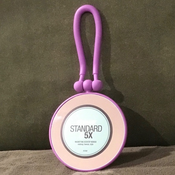 Conair Soft Touch Hand Held Round Mirror - 1x/5x - Purple - Picture 1 of 3
